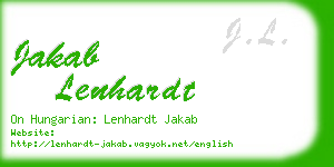 jakab lenhardt business card
